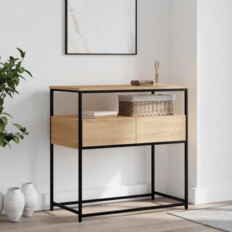 vidaXL Vidaxl - Mesa Consola Madera De Ingenier&iacute;a Roble Sonoma 75x40x75 Cm