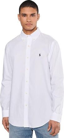 Polo Ralph Lauren Classic Fit Performance Twill Shirt Mens Clothing White : 2XL, Elastane/Nylon