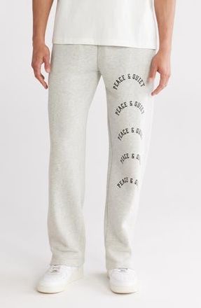 Museum of Peace and Quiet Arch Logo Pigment Dyed Sweatpants in Ash at Nordstrom Rack, Size X-Small