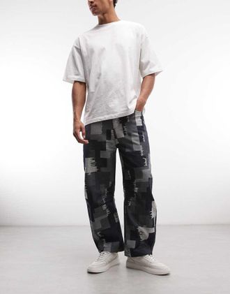 Sixth June Pantaloni di jeans blu patchwork