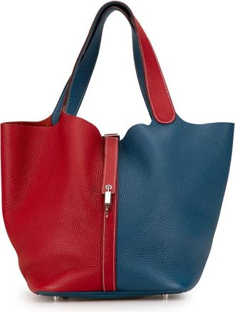 Herm&egrave;s Pre-owned Hermes Bicolor Clemence Picotin Lock 22 EHASGA5BWZ7XI8MU