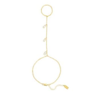 Set & Stones Aspen Hand Chain in Gold at Nordstrom, Size 7