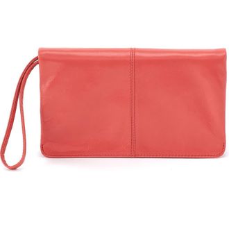 Hobo Evolve Leather Clutch in Pink Mirage at Nordstrom