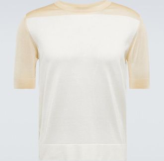 Jil Sander Oversized silk T-shirt