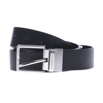 Emporio Armani Belts, male, Black, Size: ONE SIZE Reversible Leather Belt