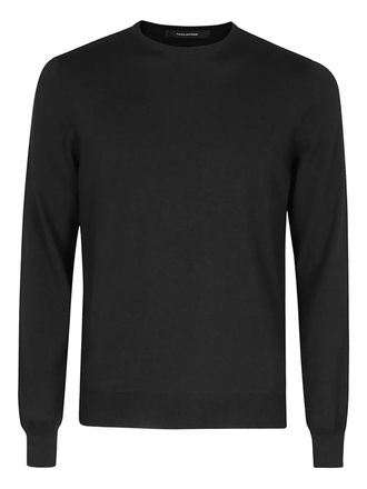 Tagliatore crew-neck sweater - men - Fabric - 56 - Black