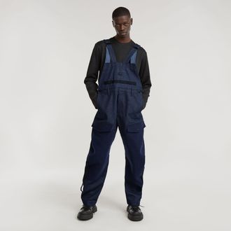 G-Star Unisex GSRR Maxi Bib Jumpsuit - Donkerblauw - Heren
