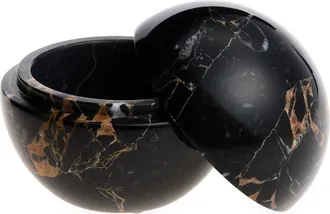Kassatex Marble Lidded Jar in Black/Gold at Nordstrom Rack