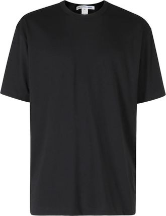Comme Des Gar&ccedil;ons T-Shirt Over Logo - Heren - T-shirts - Zwart - S - Katoen - Tops
