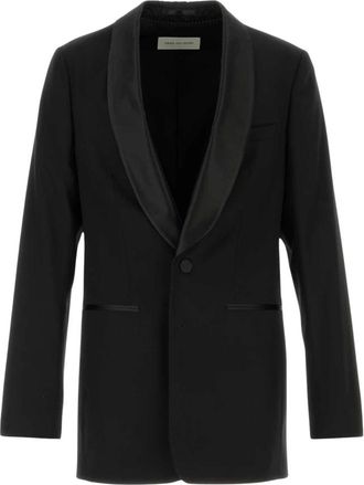 Dries Van Noten Bartux Blazer - Heren - Business blazers - Zwart - L - Wol - Kostuums