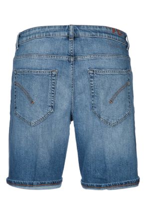 Dondup Mens Bermuda Derick Blue Co Gots Ea Short