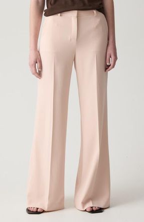 Theory Fluid Flare Leg Pants in Sheer Pink at Nordstrom, Size 10