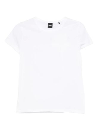 BOSS short-sleeve cotton T-shirt - women - Cotton - S - White