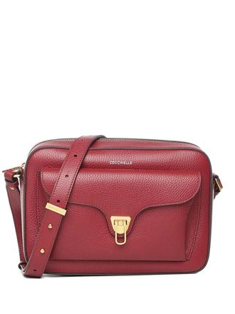 Coccinelle front-pocket shoulder bag - women - Calf Leather - OS - Red