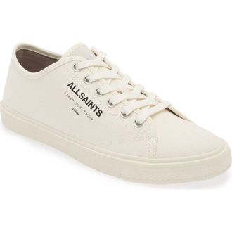 AllSaints Underground Low Top Sneaker in Off White at Nordstrom, Size 13