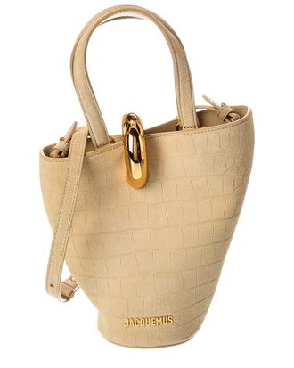 Jacquemus Logo Suede Bucket Bag