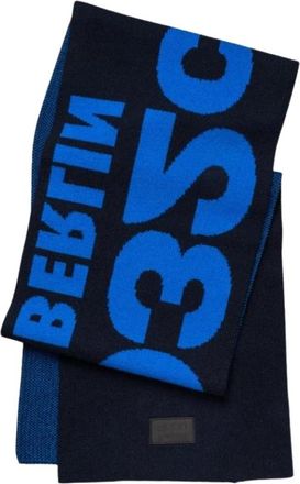 032c Blauwe Selfie Sjaal - Heren - Wintersjaals - Blauw - ONE Size - Accessoires