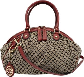 Gucci Pre-owned Vintage Schoudertas - Dames - Vintage Handtas - Beige - ONE Size - Leer - Vintage