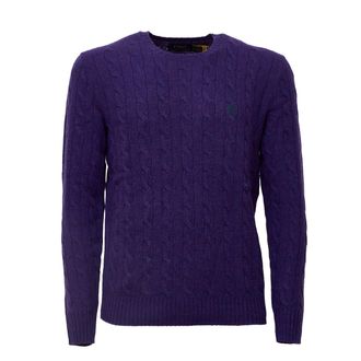 Polo Ralph Lauren Cable-Knit Crewneck Pullover in Wool and Cashmere
