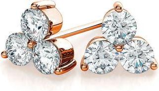 Suzy Levian 14K Gold Diamond Stud Earrings - 0.20ct. in Rose at Nordstrom Rack