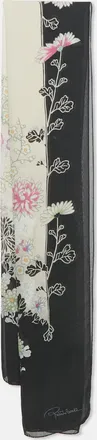 Roberto Cavalli Multicolor Floral Printed Silk Scarf
