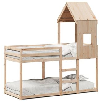 Berkfield Home Bunk Bed without Mattress 80x200 cm Solid Wood Pine in Light Tan
