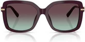 Tiffany & Co. 55mm Square Sunglasses in Deep Kunzite /Azure Violet at Nordstrom