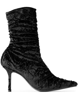 Jimmy Choo London 85mm leather boots - Black