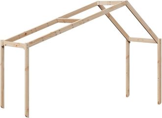 vidaXL Techo de cama infantil madera maciza pino 213x85,5x144,5 cm Vidaxl