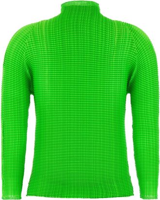 Issey Miyake Wooly Pleats-68 Blouse - Green