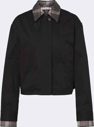 Acne Studios Layered cotton twill jacket
