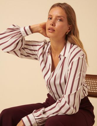 Nobody's Child Red Striped Shirt