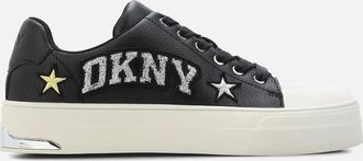 DKNY Womens York Star Lace Up Shoes - Black - Size: 6.5