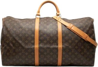 Louis Vuitton Pre-owned Weekend Bags, female, Brown, Size: ONE SIZE Pre-owned Keepall Bandouliere 60