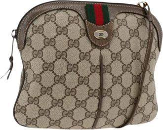 Gucci Pre-owned Cross Body Bags, female, Beige, Size: ONE SIZE Pre-owned Vintage Shoulder Bag