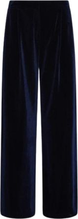 Marella Dames, Broeken, Blauw, Maat: L Jersey