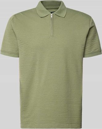 Mc Neal Regular Fit Poloshirt mit Strukturmuster in Lind, Gr&ouml;&szlig;e XXXL