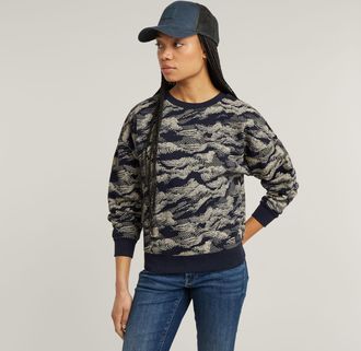 G-Star Lace AOP Loose Sweater - Meerkleurig - Dames