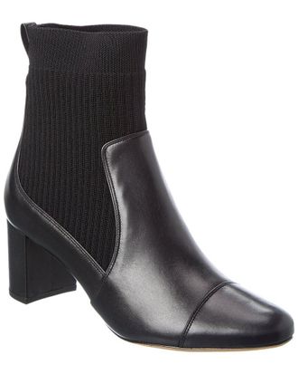 Alexandre Birman Becky 60 Knit & Leather Bootie