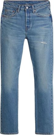 Levi's 501-jeans met 5 zakken en rechte pijpen voor dames (Historisch blauw)