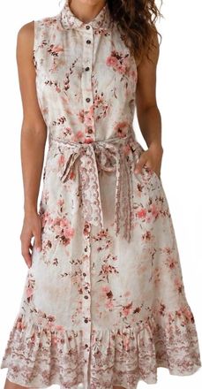 Elie Tahari Floral Print Dress In Multicolor