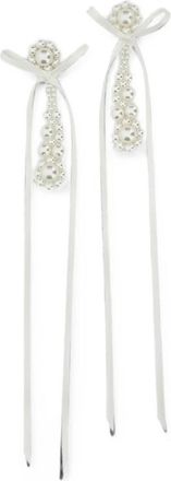 Simone Rocha Victorian Bow-detail Faux-pearl Earrings