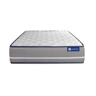 Actisom Colch&oacute;n blanco con l&aacute;tex y espuma viscoel&aacute;stica 120 x 190