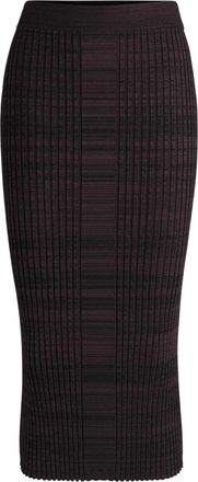 HUGO BOSS Farmina gebreide midirok voor dames (Donkere Bourgogne)