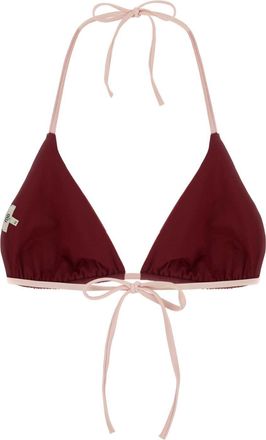 Fendi Striped Lycra Bikini Top