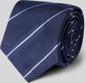 Gierremilano Seidenkrawatte aus reiner Seide mit Logo-Patch (7,5cm) in Marine, Gr&ouml;&szlig;e 1