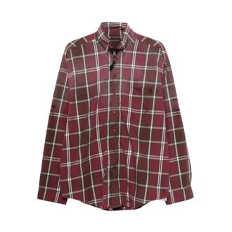 Balenciaga Casual Shirts, male, Red, Size: M Zip-up Shirt