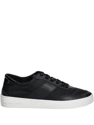 Michael Michael Kors lace-up sneakers - women - Leather/Fabric/Synthetic Rubber/Fabric - 8.5 - Black