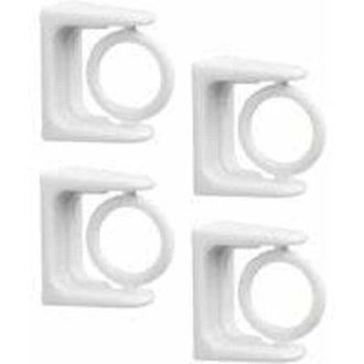 OEM Ganchos De Pared Para Barra De Cortina, Soportes Para Barra De Cortina, Clips Para Barra De Cortina (blanco) - Crezuo