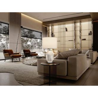 Schuller L&aacute;mpara De Sobremesa Kaos 1l Ceramica/blanco